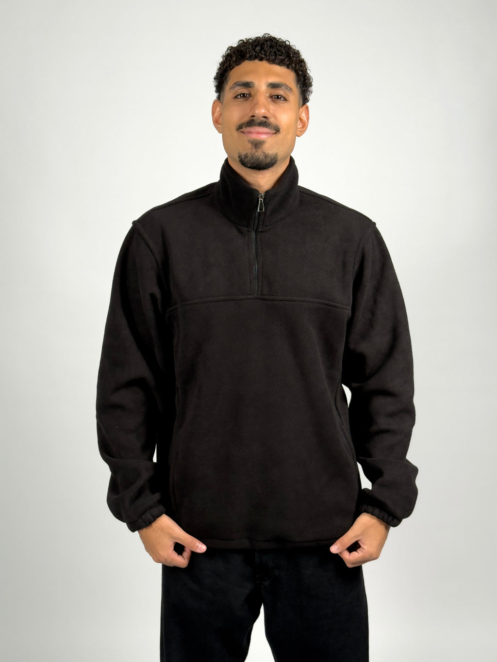 Fleece Quarter Zip - Blackout