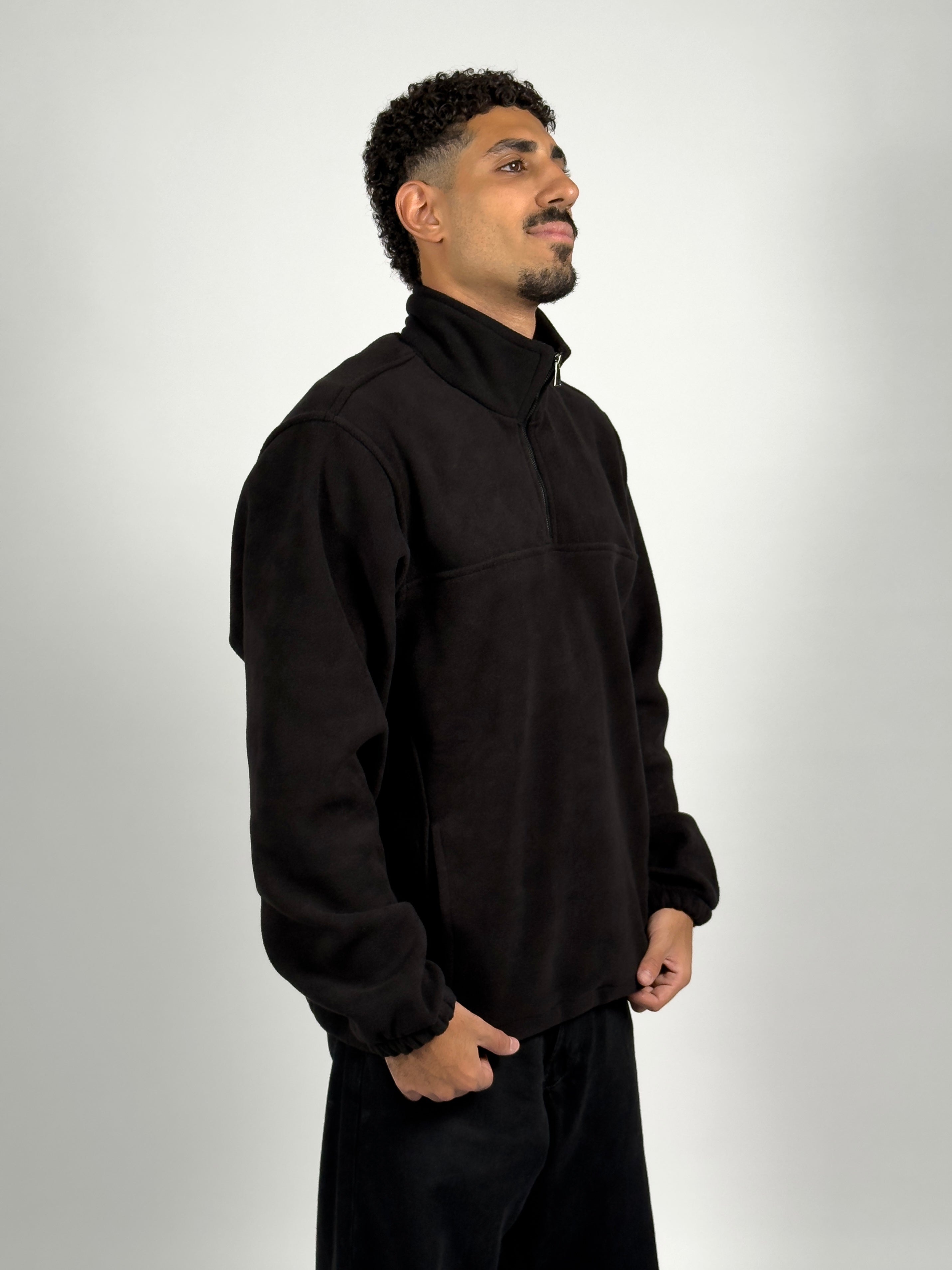 Fleece Quarter Zip - Blackout
