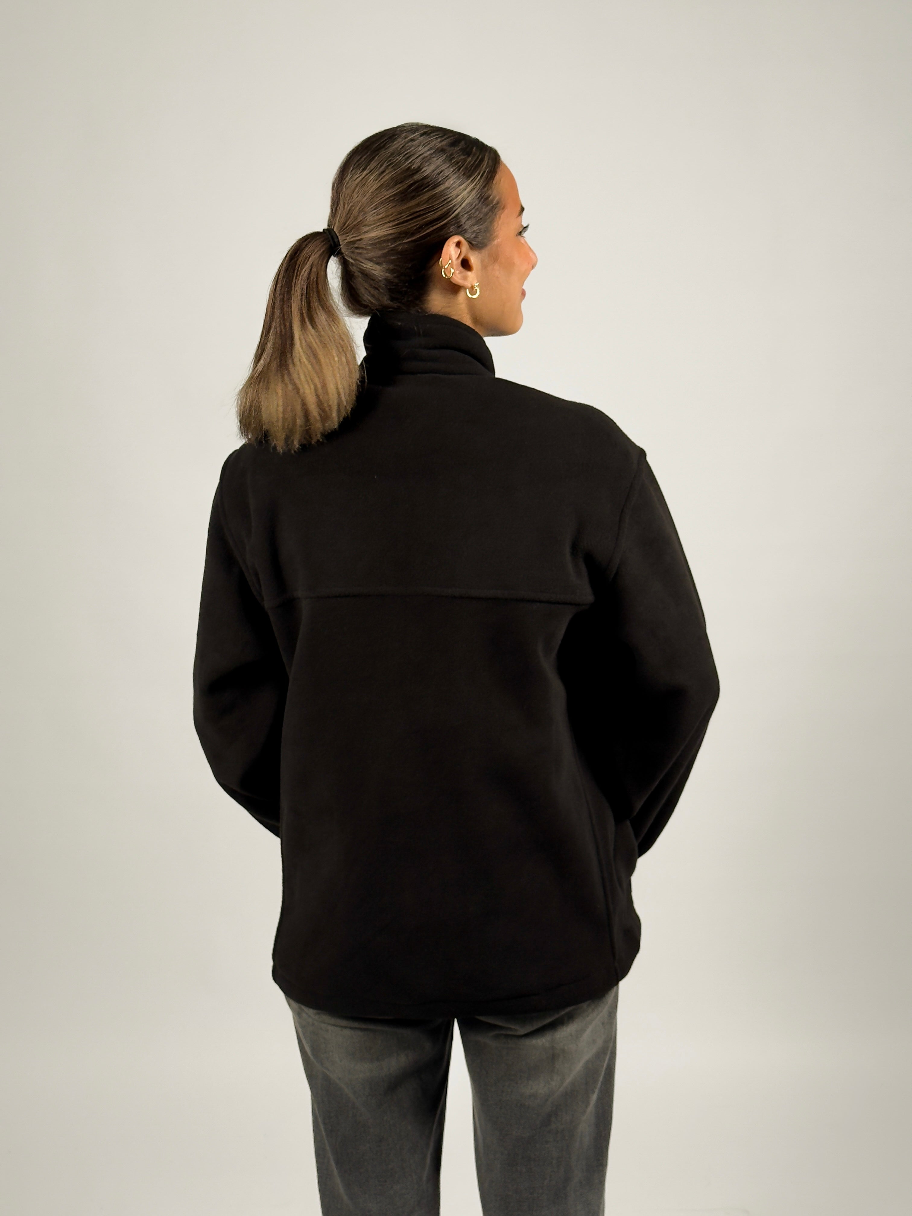 Fleece Quarter Zip - Blackout